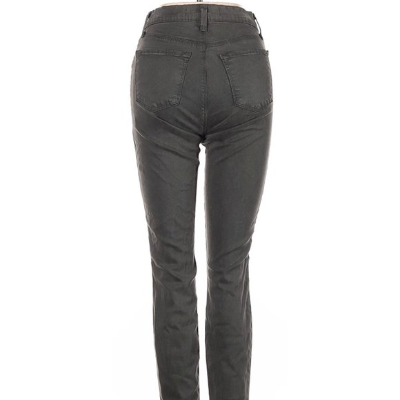 J Brand Jeans Green Skinny Leg Cut Low Rise Waist Size 26 #477 - Picture 3 of 4